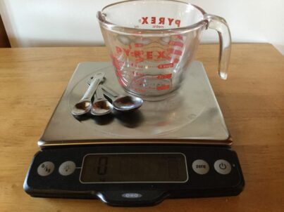 conversion volume poids des aliments
